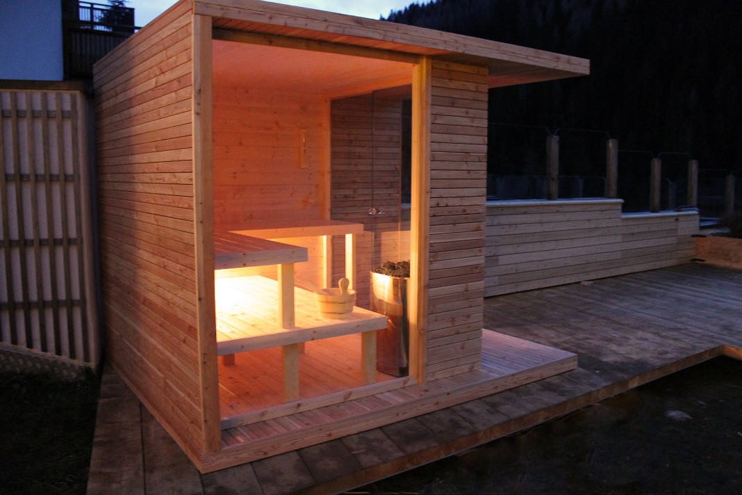 idus sauna saune bagno turco cabin esterno kubik produttore artigianale