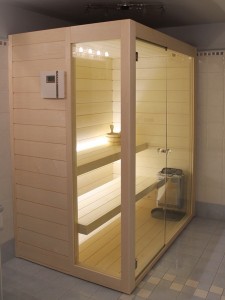 doppioi vetro sauna idus