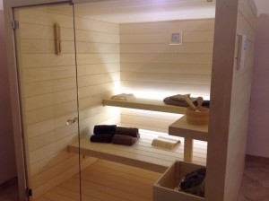 sauna con vetro idus