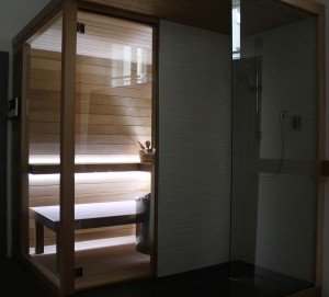 sauna con doccia idus