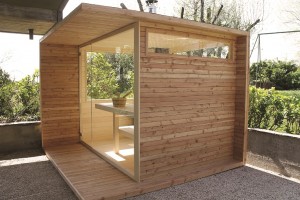 sauna esterna su misura idus